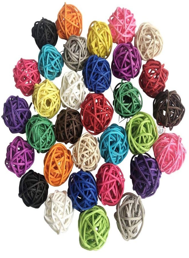 Firstly 5 Pcs Natural Willow Branch Ball for Small Animals, Rabbit Chew Toys, Guinea Pig and Bird Chewing Toys for Rabbits, Chinchilla, Hamsters, Guinea Pigs, Gerbils, Parrot (3 Inch, Multi) - Image 1